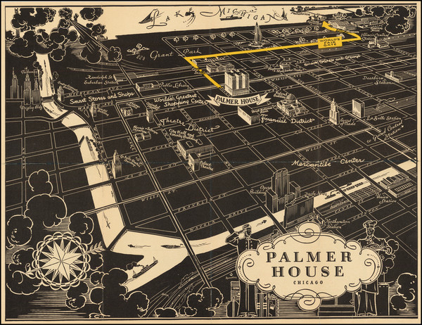 9-Pictorial Maps and Chicago Map By Spuehler