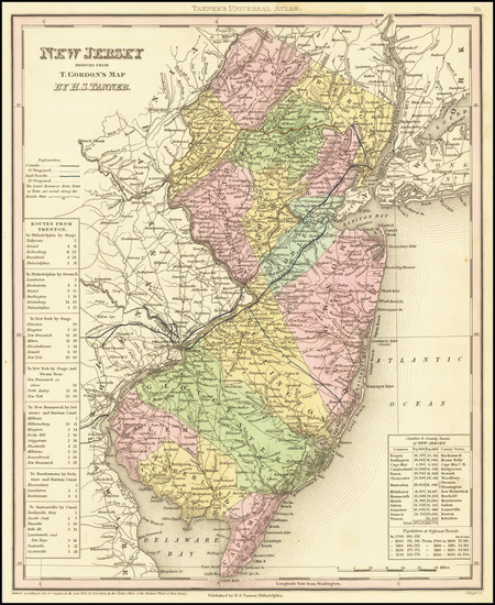 21-New Jersey Map By Henry Schenk Tanner