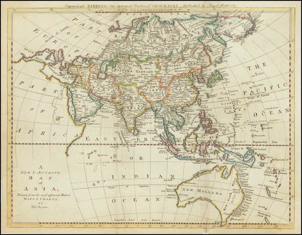 30-Asia, Korea and Australia Map By Thomas Bowen