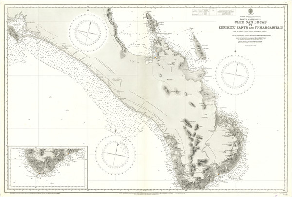 73-Baja California Map By British Admiralty