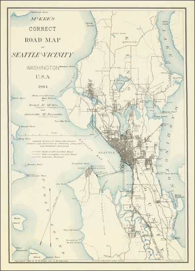 42-Washington Map By Redick H. McKee / Alexander M. Reynolds