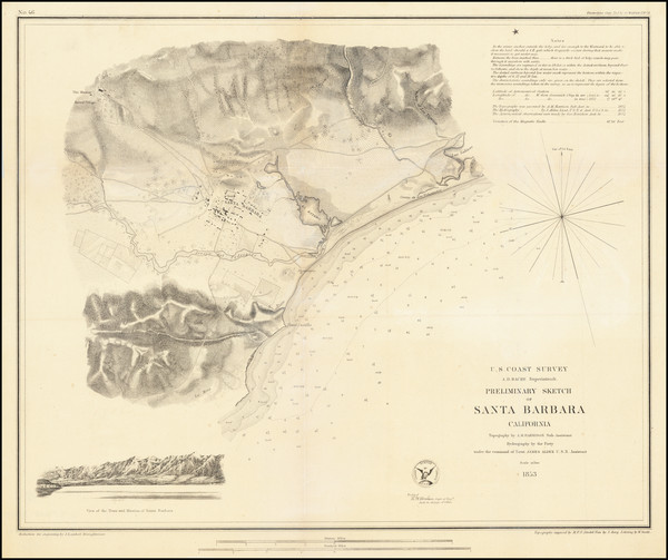 61-California and Other California Cities Map By United States Coast Survey