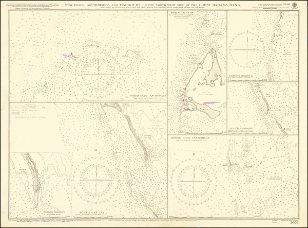 54-Bahamas Map By British Admiralty