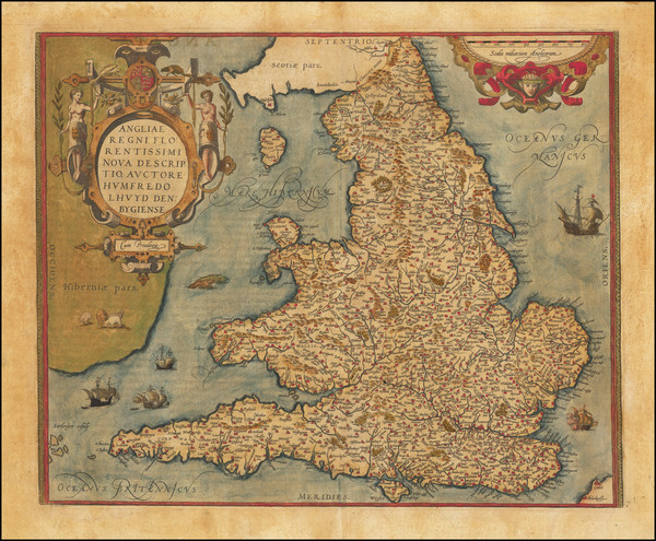 6-Europe and British Isles Map By Abraham Ortelius