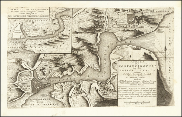 33-Turkey and Turkey & Asia Minor Map By Vincenzo Maria Coronelli