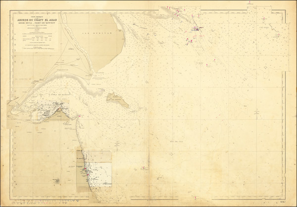 90-Arabian Peninsula Map By Service Hydrographique de la Marine