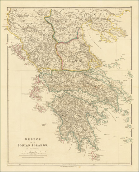 0-Greece Map By John Arrowsmith