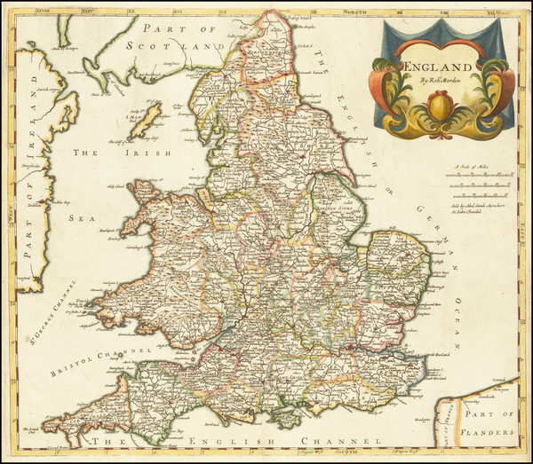 91-England Map By Robert Morden