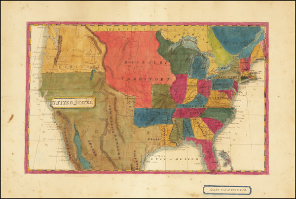 94-United States Map By Mary S. Messinger