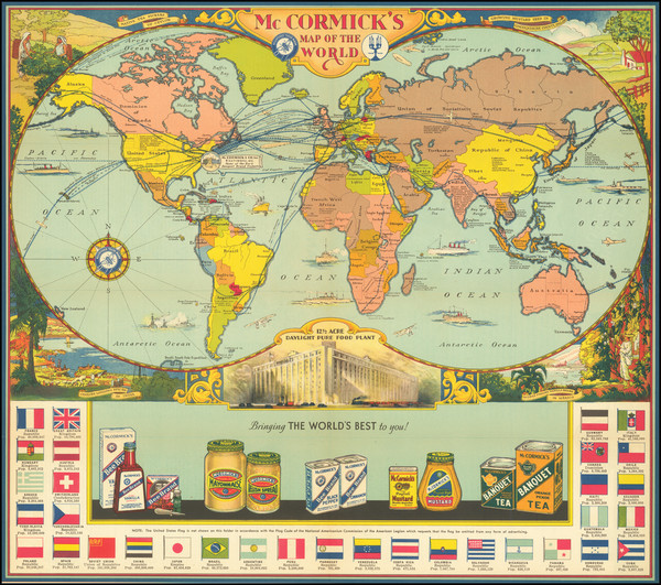 57-World and Pictorial Maps Map By McCormick & Company