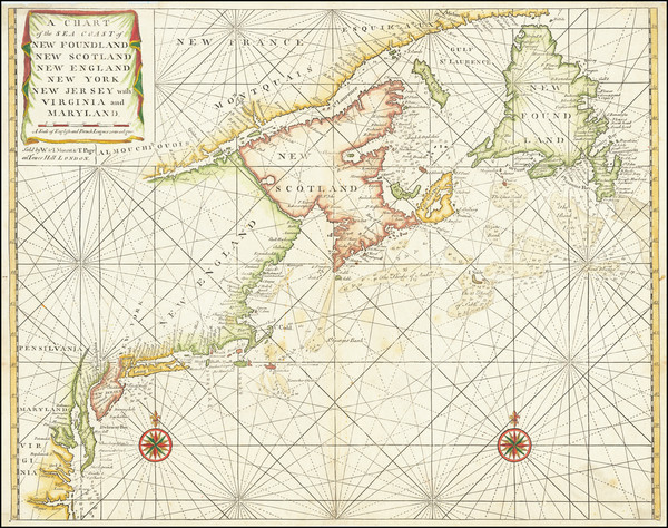 6-New England, Mid-Atlantic and Canada Map By William Mount / Thomas Page