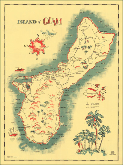 10-Other Pacific Islands and Pictorial Maps Map By Louise Swigart Davis