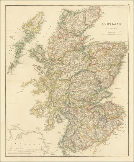 69-Scotland Map By John Arrowsmith