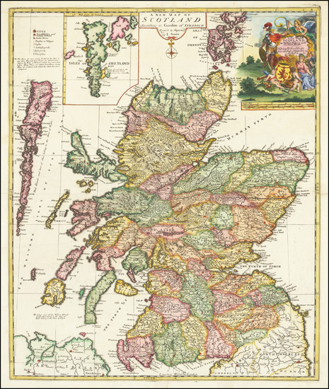 13-Scotland Map By John Senex