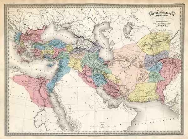 100-Europe, Europe, Turkey, Mediterranean, Asia and Central Asia & Caucasus Map By Adolphe Hipp