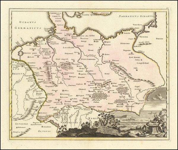 90-Poland, Baltic Countries and Germany Map By Christopher Weigel