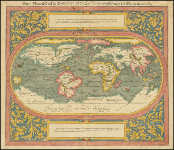 88-World Map By Sebastian Munster