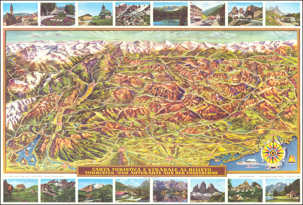 45-Austria, Northern Italy and Pictorial Maps Map By Caminades