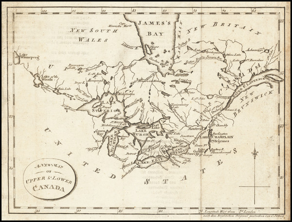 4-Midwest, Canada and Eastern Canada Map By Anonymous