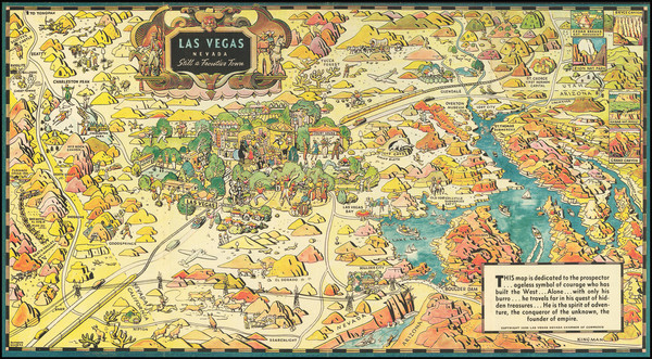 98-Nevada and Pictorial Maps Map By Raymond Winters