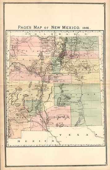 33-Southwest and Rocky Mountains Map By H.R. Page
