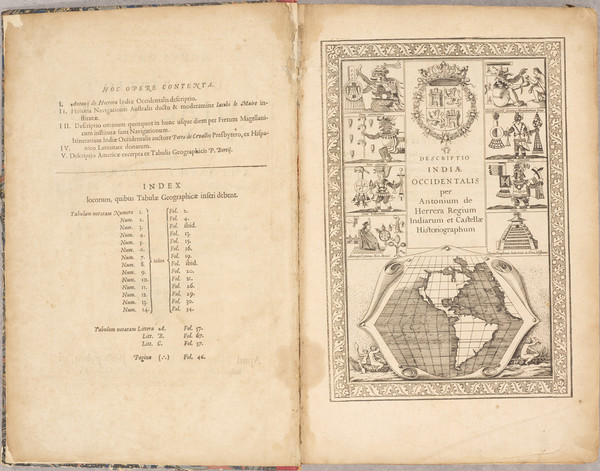 10-America and Atlases Map By Antonio de Herrera y Tordesillas