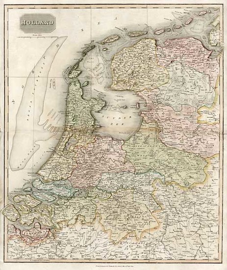 21-Europe and Netherlands Map By John Thomson