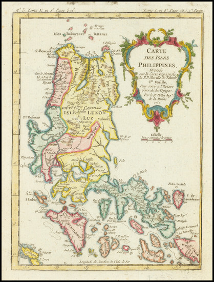 0-Philippines Map By Jacques Nicolas Bellin