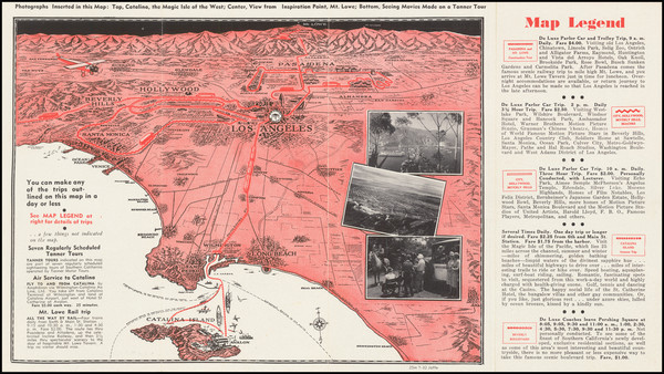 48-Pictorial Maps and Los Angeles Map By W. Calkins