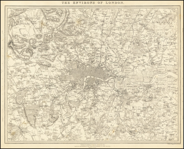 85-London and British Counties Map By SDUK