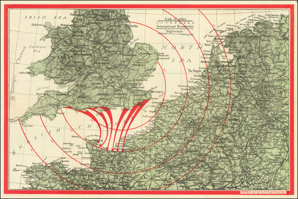 96-Europe, England, France and World War II Map By United States GPO