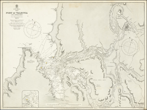 65-Chile Map By British Admiralty