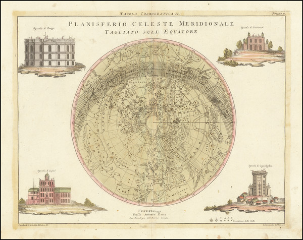 7-Celestial Maps Map By Antonio Zatta