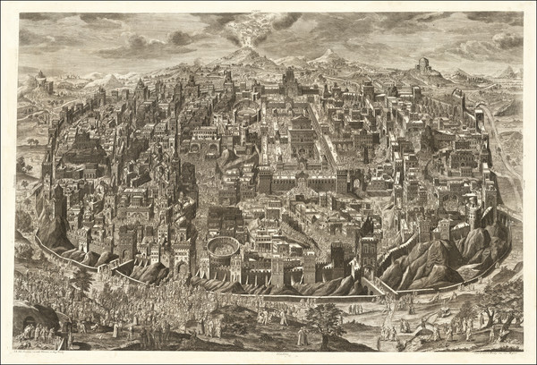 27-Holy Land Map By Johann Daniel Herz