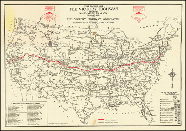 75-United States Map By Rand McNally & Company