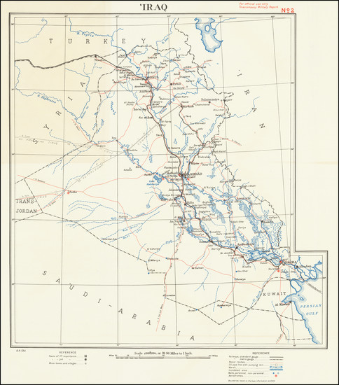 75-Middle East Map By War Office