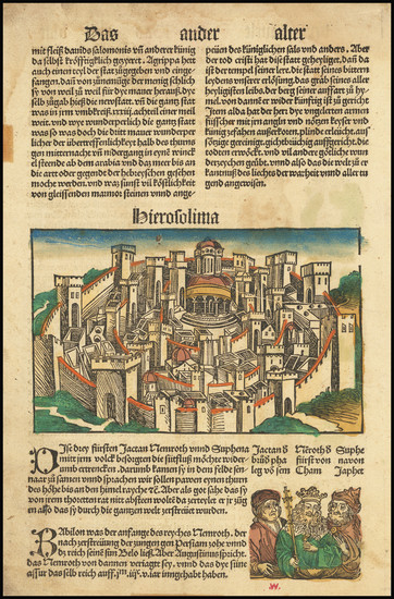 86-Holy Land and Jerusalem Map By 