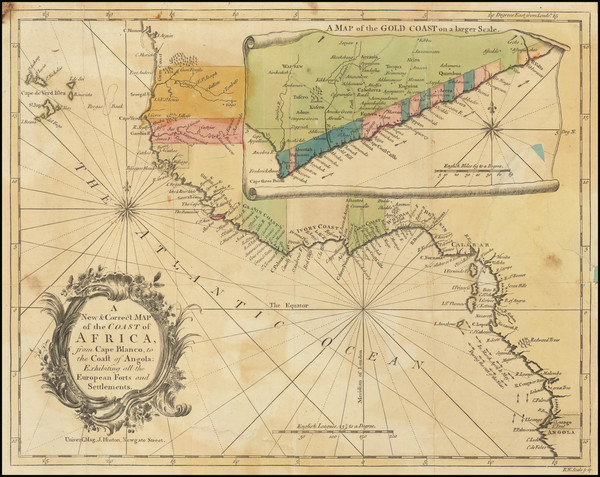 22-West Africa Map By Richard William Seale