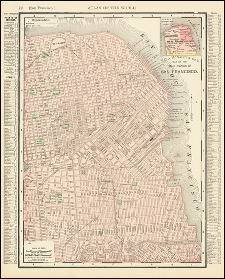 89-San Francisco & Bay Area Map By William Rand  &  Andrew McNally