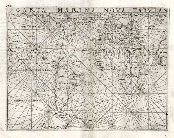 99-World and World Map By Giacomo Gastaldi