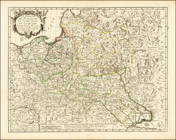 1-Europe, Poland, Russia and Baltic Countries Map By George Louis Le Rouge