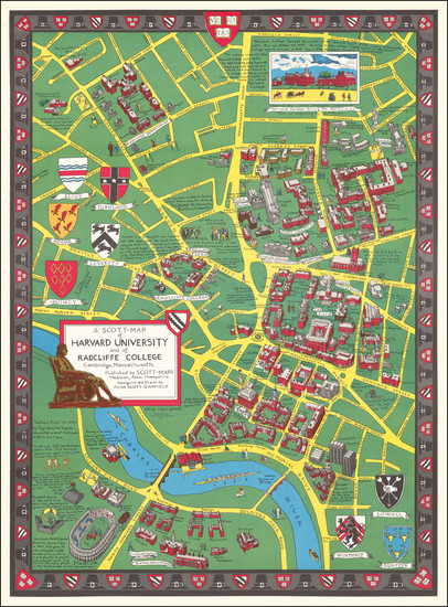 70-Pictorial Maps and Boston Map By Alva Scott Garfield