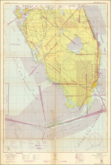 97-Florida and World War II Map By U.S. Coast & Geodetic Survey