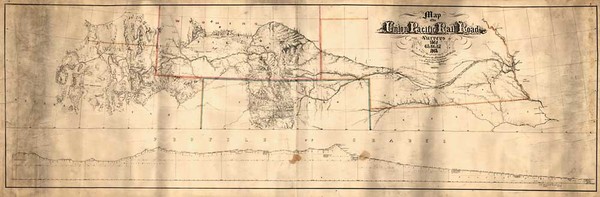 13-Plains, Southwest and Rocky Mountains Map By Union Pacific Railroad Company / H. Lambach