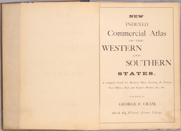 87-Atlases Map By George F. Cram