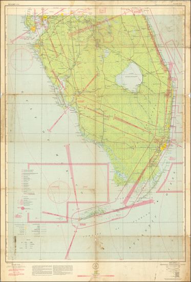 76-Florida and World War II Map By U.S. Coast & Geodetic Survey