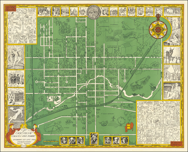 63-Ohio and Pictorial Maps Map By Walt Knapp