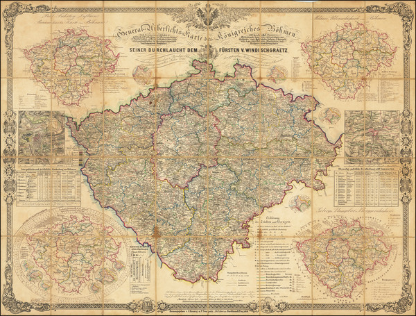 21-Czech Republic & Slovakia Map By C. Hennig  &  F. Tempsky