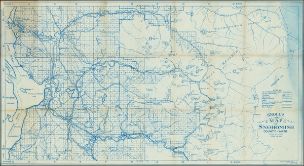 85-Washington Map By Kroll Map Company