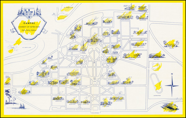 95-Indiana and Pictorial Maps Map By Anonymous